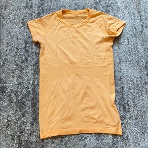 Orange Lululemon Short-sleeved top